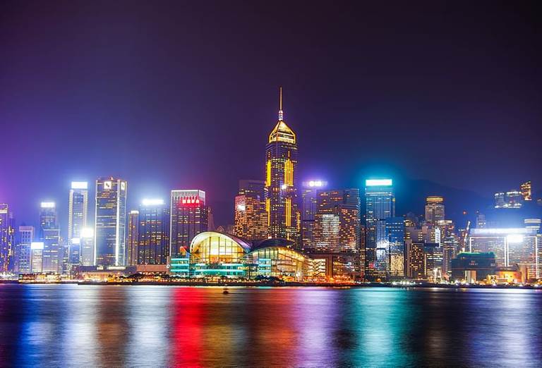 Hong Kong Convention Centre City Skyline